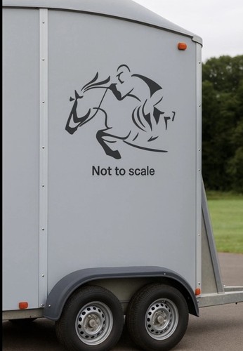Horse box vinyl sticker - box,