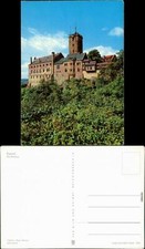 Postcard Eisenach view of Wartburg 1971