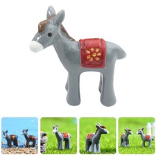  12 Pcs Donkey Ornament Garden