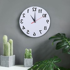 Dia 30cm Reverse Wall Clock