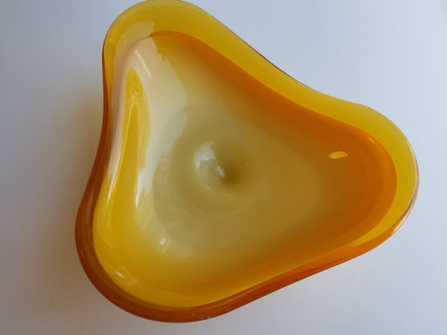 Murano art glass cased - , bowl