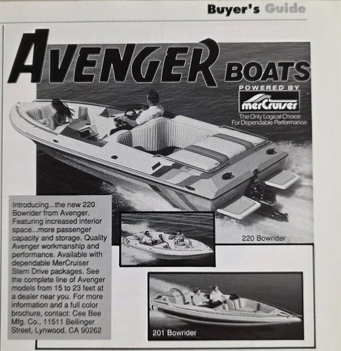1980 print avenger 220 - ad,