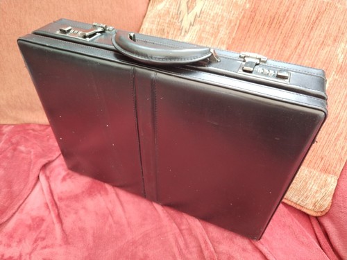 Black hardshell briefcase - black, /