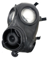 Avon FM12 Gas Mask Twin Port Face Rubber Cover Respirator No Filters Prepper
