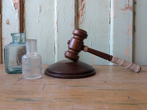 Vintage wooden gavel - vintage, and