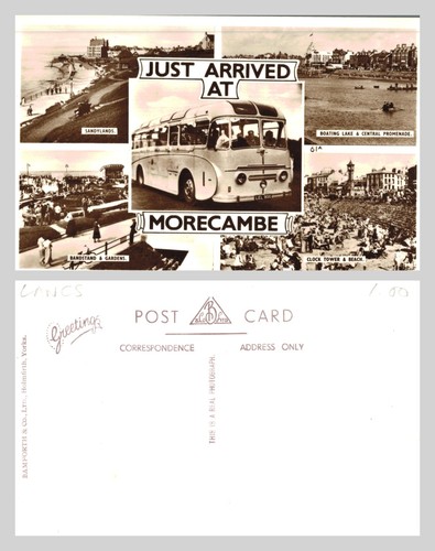 Vintage postcard morecambe - postcard,