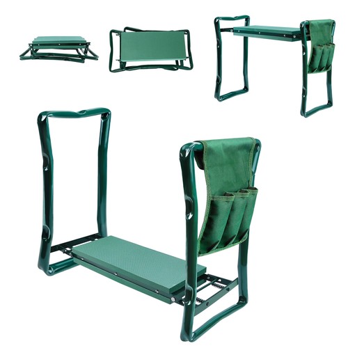 Garden kneeler and seat - and,