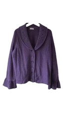 per una jacket Purple Wool Large Chest 40” Boho Cottage Core