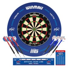 Winmau PDC Surround Set with Dartboard, Darts & Accessories