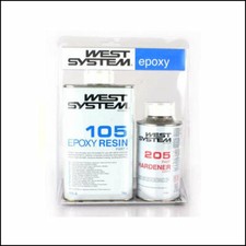 West System A Pack 105 Epoxy Resin & 205 Hardener 1.2kg