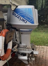 Suzuki DT75 Outboard Engine Long shaft, Controls, Power Trim