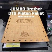 Jumbo Brother GTX DTG Platen Pallet – 16.5" x 21.5" for oversized prints