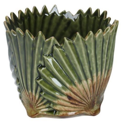 Large green pot - green, palm