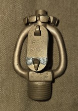 Antique Vintage 1906 International Fire Sprinkler Head 165 Degree Brass Upright 