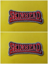 A Pair Of Two Skinhead Movement Patches Sew / Iron On Badges (n) Skinhead Banner