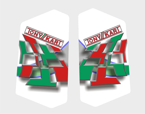 Tony kart fuel tank sticker - fuel,