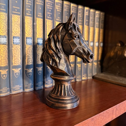 Horse head bust weighted hand - horse,