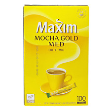 100 Sticks Maxim Mocha Gold Mild Coffee Mix Instant Korean Free Ship, US Seller