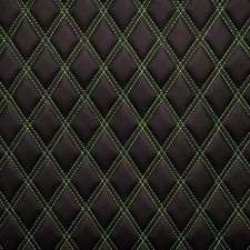 Black Double Stitch Diamond