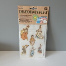 Rare Vintage Letraset Instant Rub Down Transfers Decor Craft Georgian Figures 