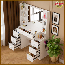 White Makeup Desk Large