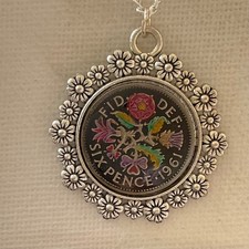 1961 Enamelled Sixpence Coin