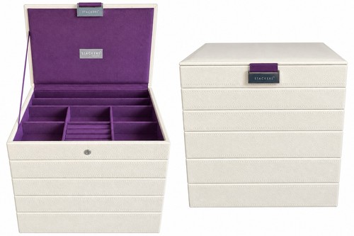 Stackers jewellery box cream - jewellery,