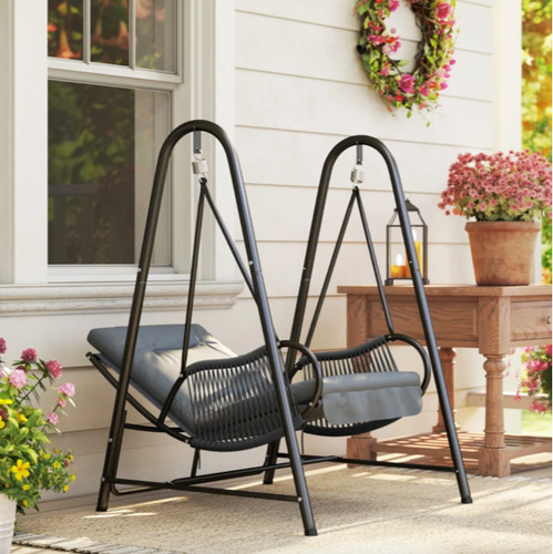 Metal swing chair outdoor deck - metal,