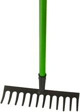 GARDEN RAKE 12 Tooth Lawn Rake