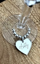 Wine Glass Charm Personalised