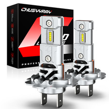 2* H7 Led Headlight Bulb Kit 6000K 477 Xenon Super White Led Headlamp Bulbs 12v