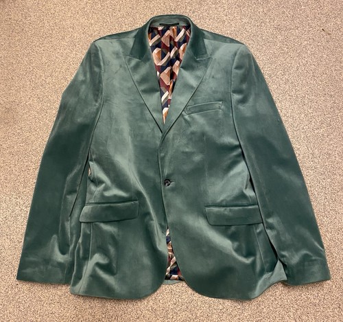 Next occ men teal velvet - teal,