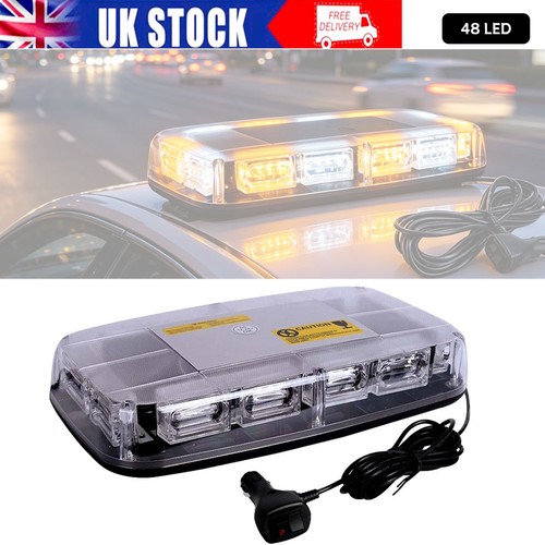48led warning strobe amber - 48led,