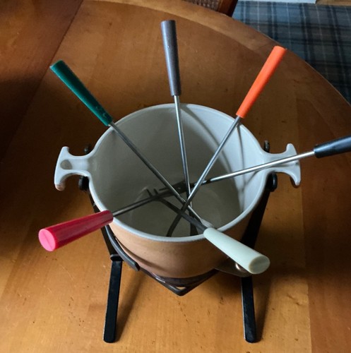 Creuset fondue set - fondue,