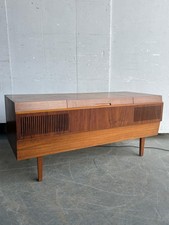 A teak cased HMV record player
