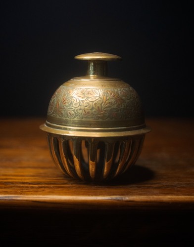 Vintage indian brass - indian, bell