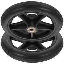 2x Heavy Duty Wheelchair Replacement Front Wheel Smooth Caster Wheels.