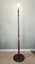 Vintage Turned Wood Floor Lamp