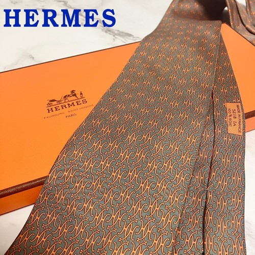 Hermes tie pattern silk - tie,, h
