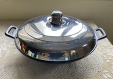 AGA Black Enamel/ Cast Iron Pan Wok Large 907417 - 34cm Diameter