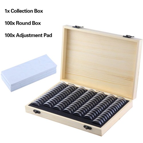 100pcs coins display storage - 100pcs,