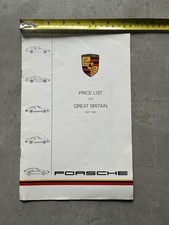PORSCHE PRICE LIST 1984 911