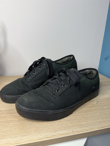 Etnies black canvas skate - black,