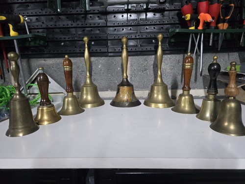 Vintage antique brass hand - &,