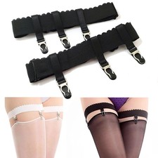 Sexy Elastic Anti Slip Leg Garter Belt Ring Thigh High Stocking Suspenders