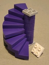 Lego 40243 Spiral Staircase Stairs 8 Steps Dark Purple