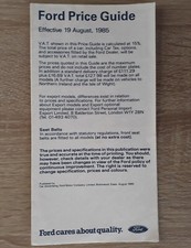 Ford Range Price List 1985 -