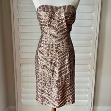 BNWT BARIANO "Art Deco" sequin cocktail dress - new with tags - formal / deb