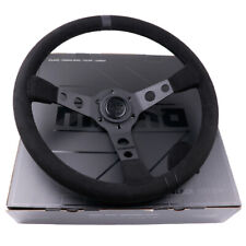 350mm/14inch MOMO MOD07 BLACK EDITION Deep Dish Suede Sport Steering Wheel