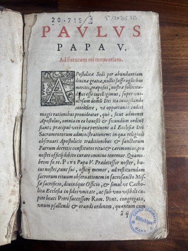 1623 rituale romanum original - rituale, romanum,